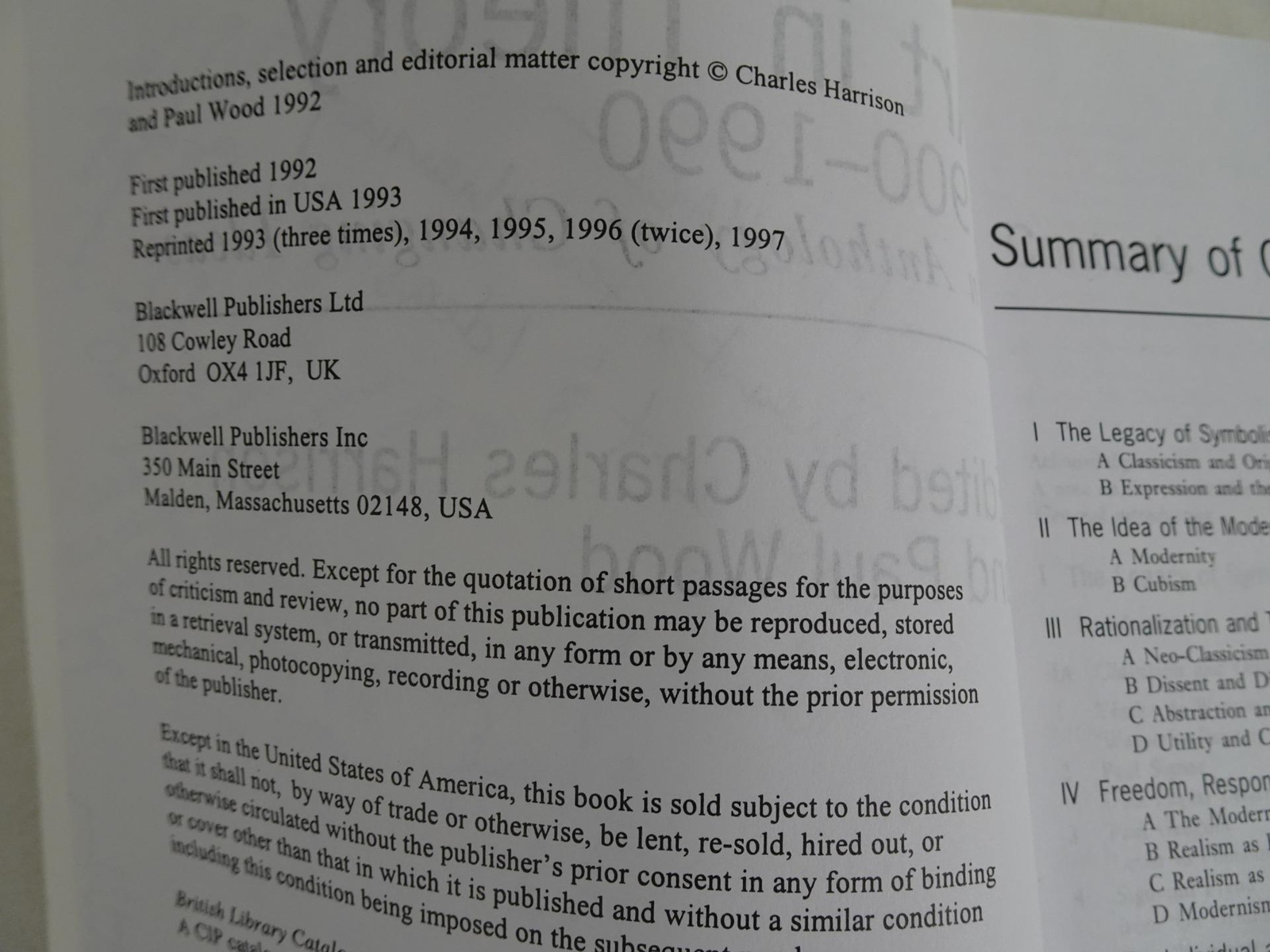 Art In Theory 1900-1990 1997 Charles Harrison Paul Wood Trade Paperback
