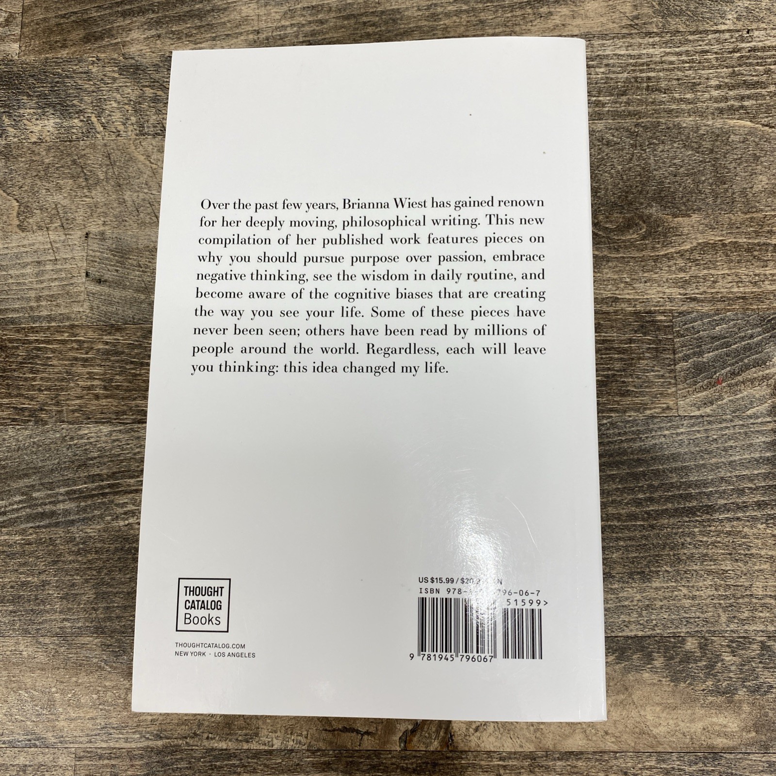 101 Essays That Will Change The Way You Think Brianna Wiest [2017 Paperback] VG