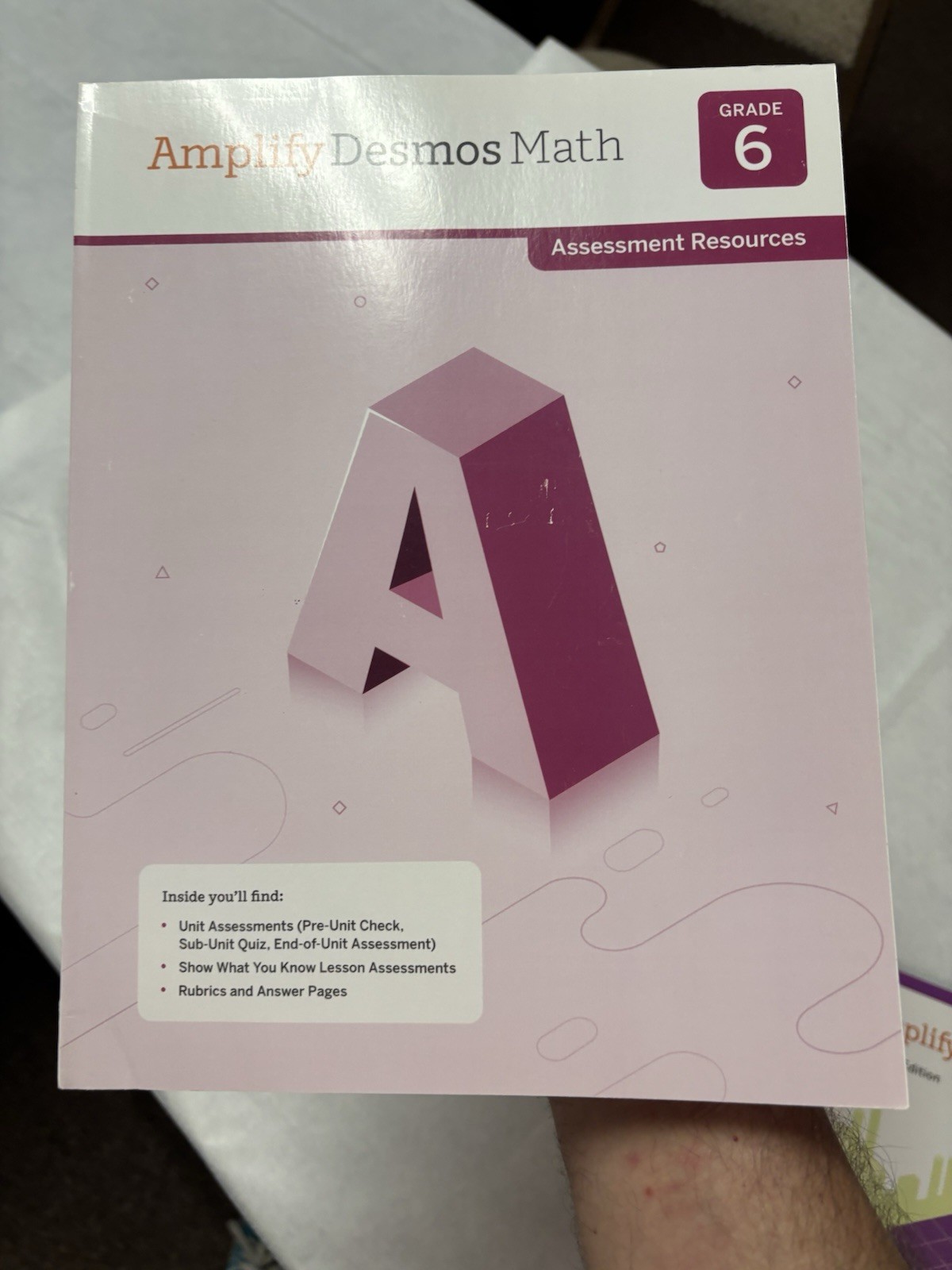Amplify Desmos Math Teacher Student Edition Grade 6 Assessment Resources