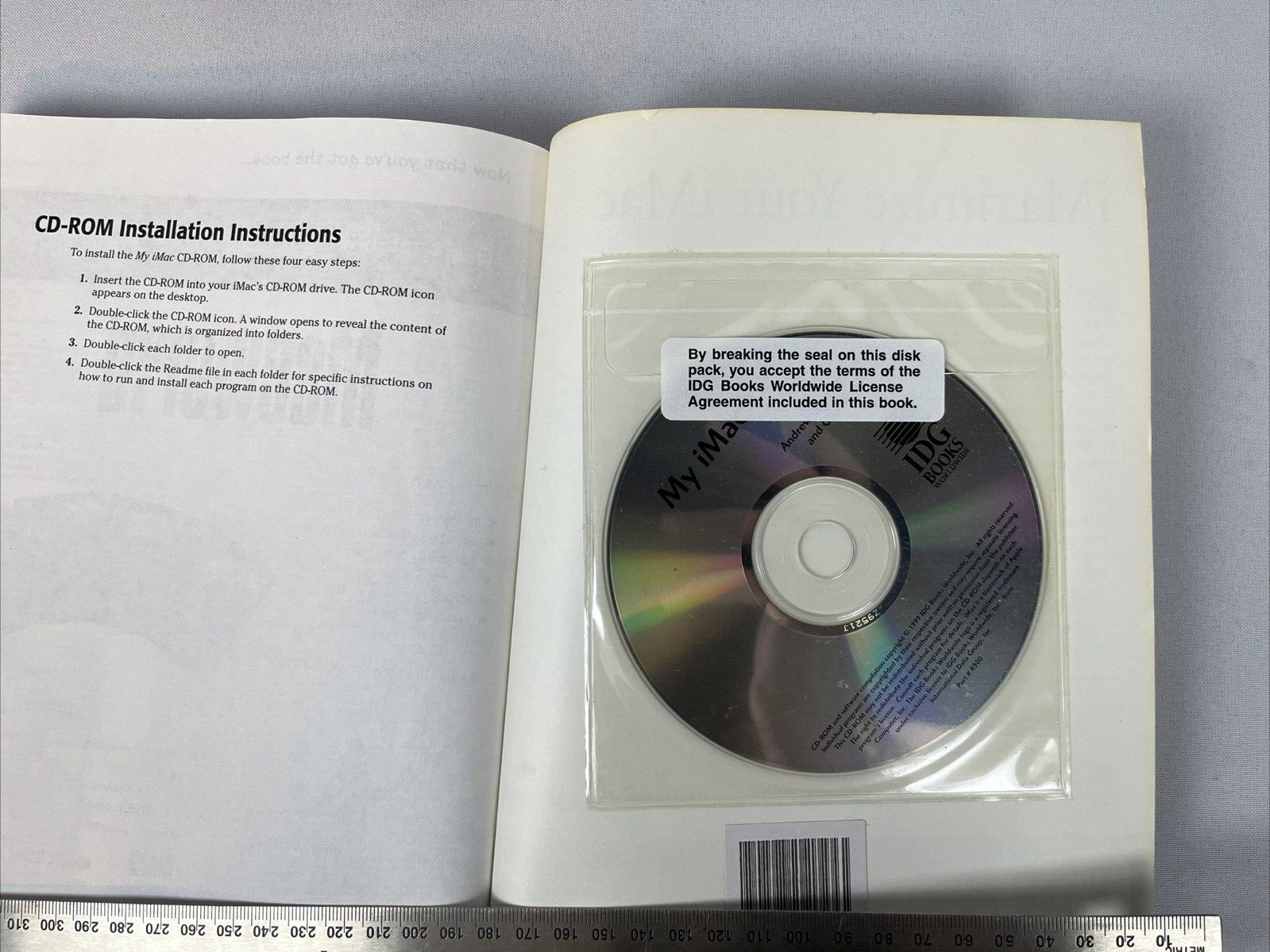 MY IMAC – 1999 IDG Books – Andrew Gore & Jill Baird – Software New In Seal GOOD