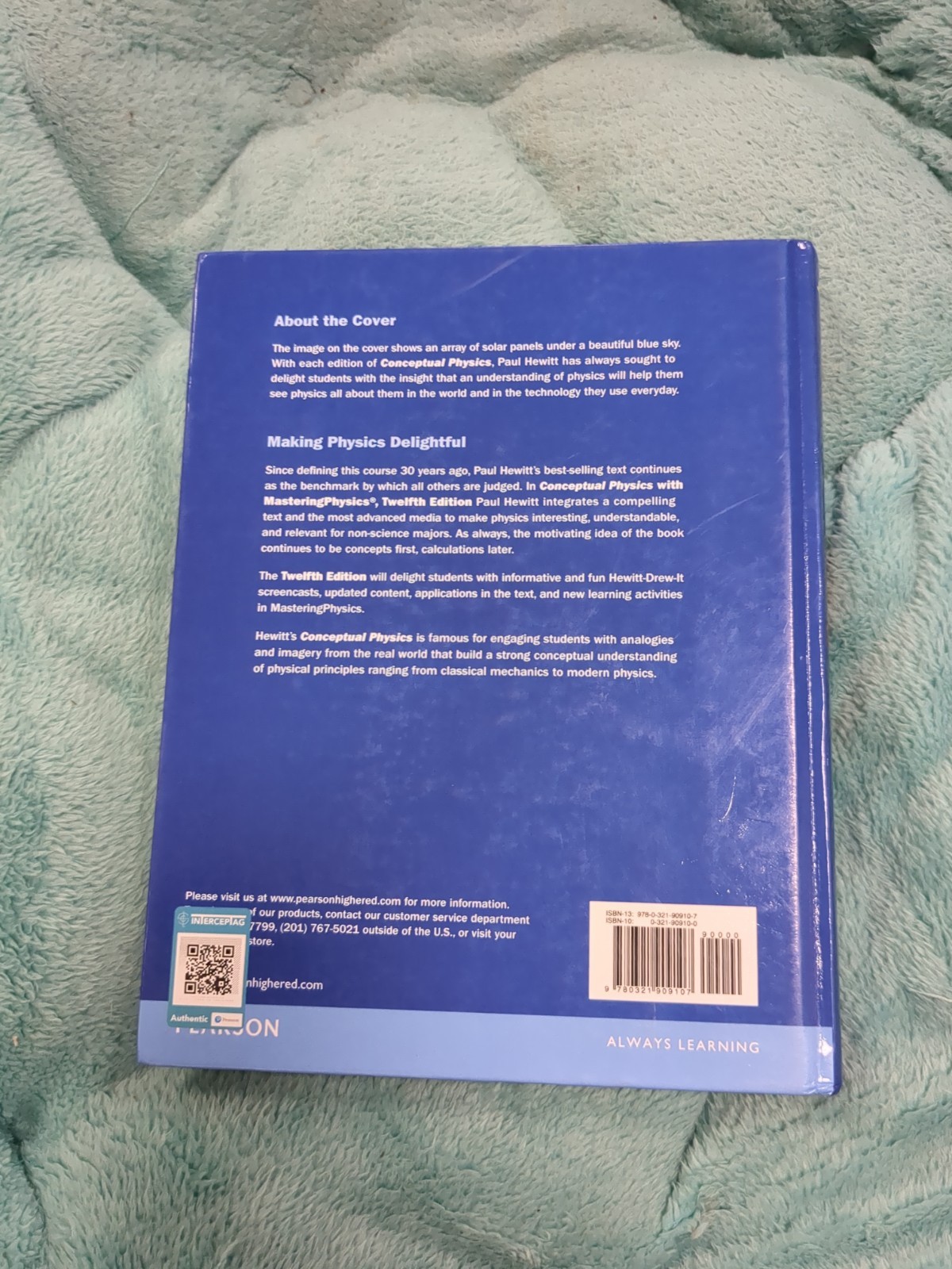 CONCEPTUAL PHYSICS Twelfth Edition Hardcover book by Paul G. Hewitt 2015