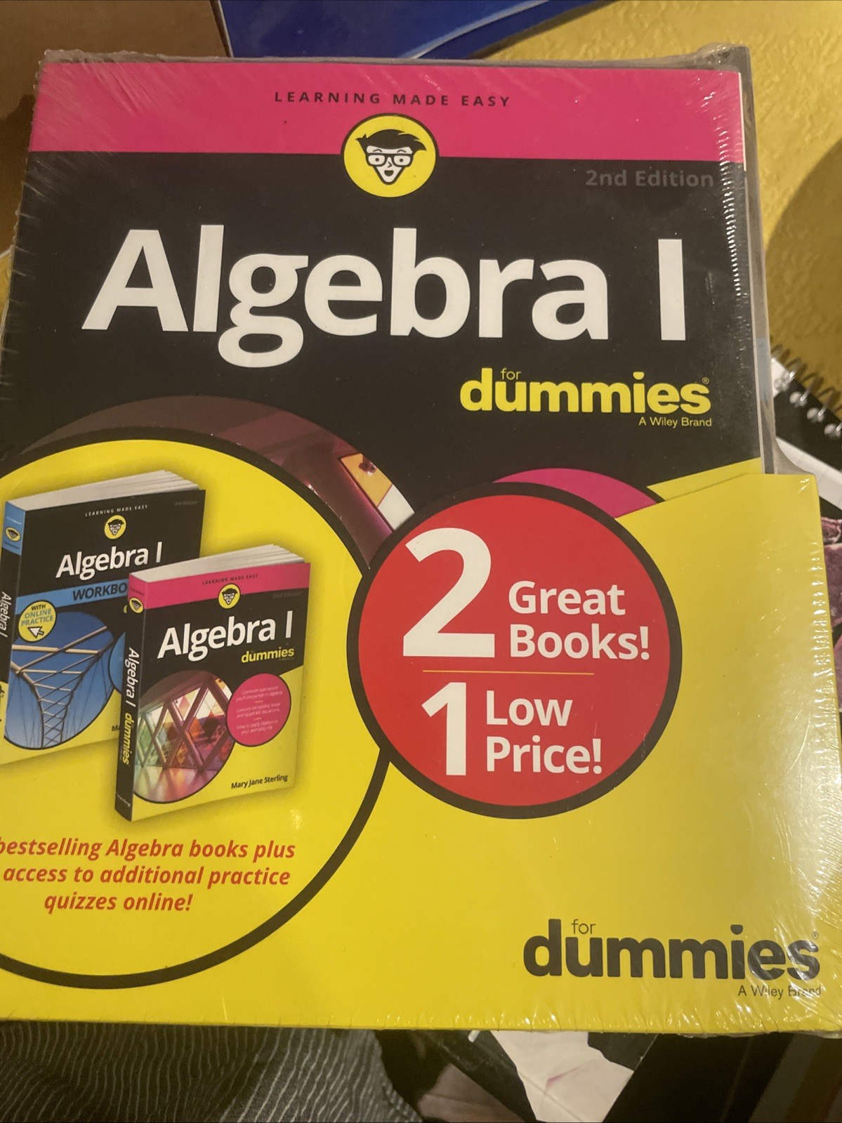 ALGEBRA 1 FOR DUMMIES AND ALGEBRA 1 WORKBOOK FOR DUMMIES BOOK SET