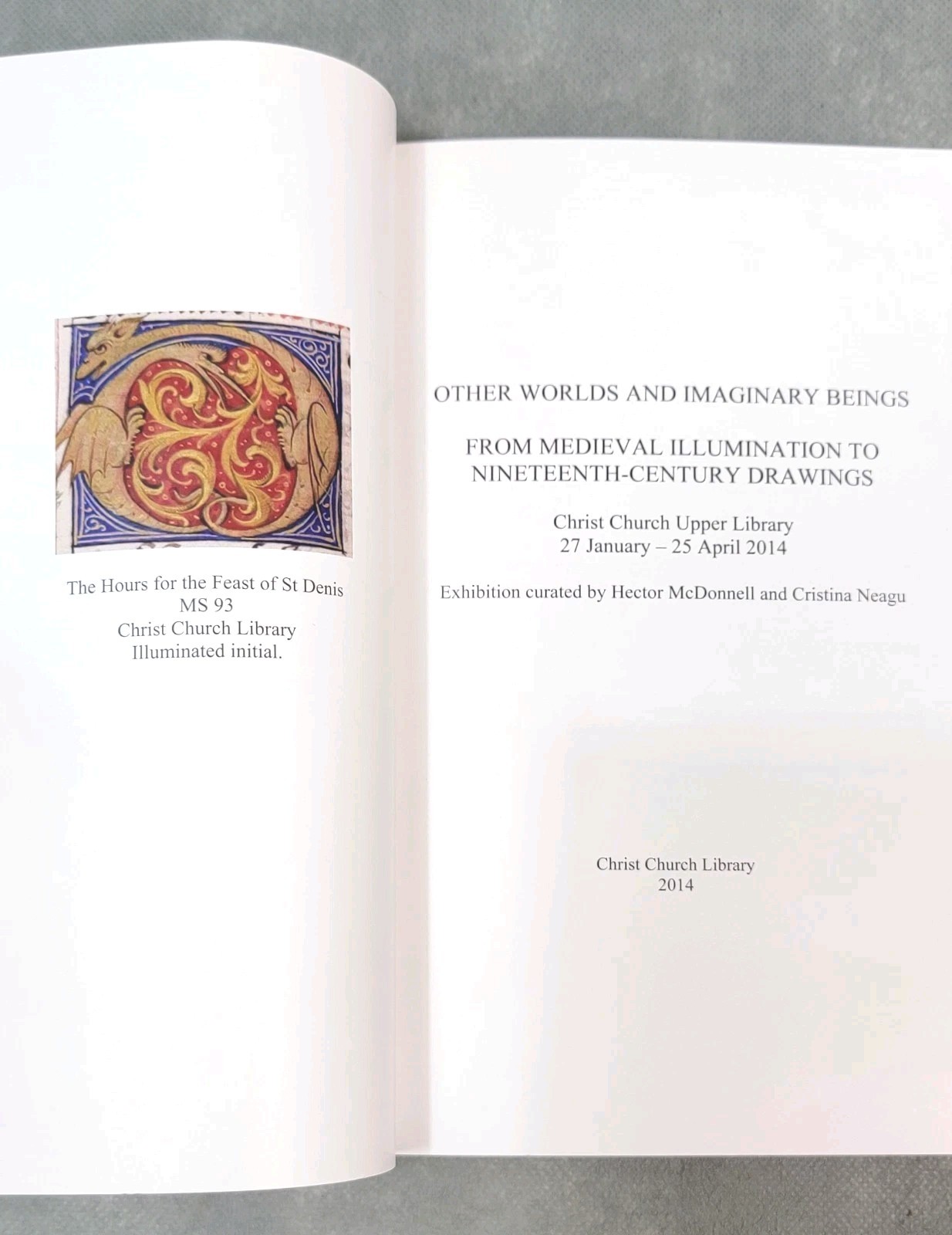 2014 OTHER WORLDS AND IMAGINARY BEINGS (Medieval Illumination to 19th Century)