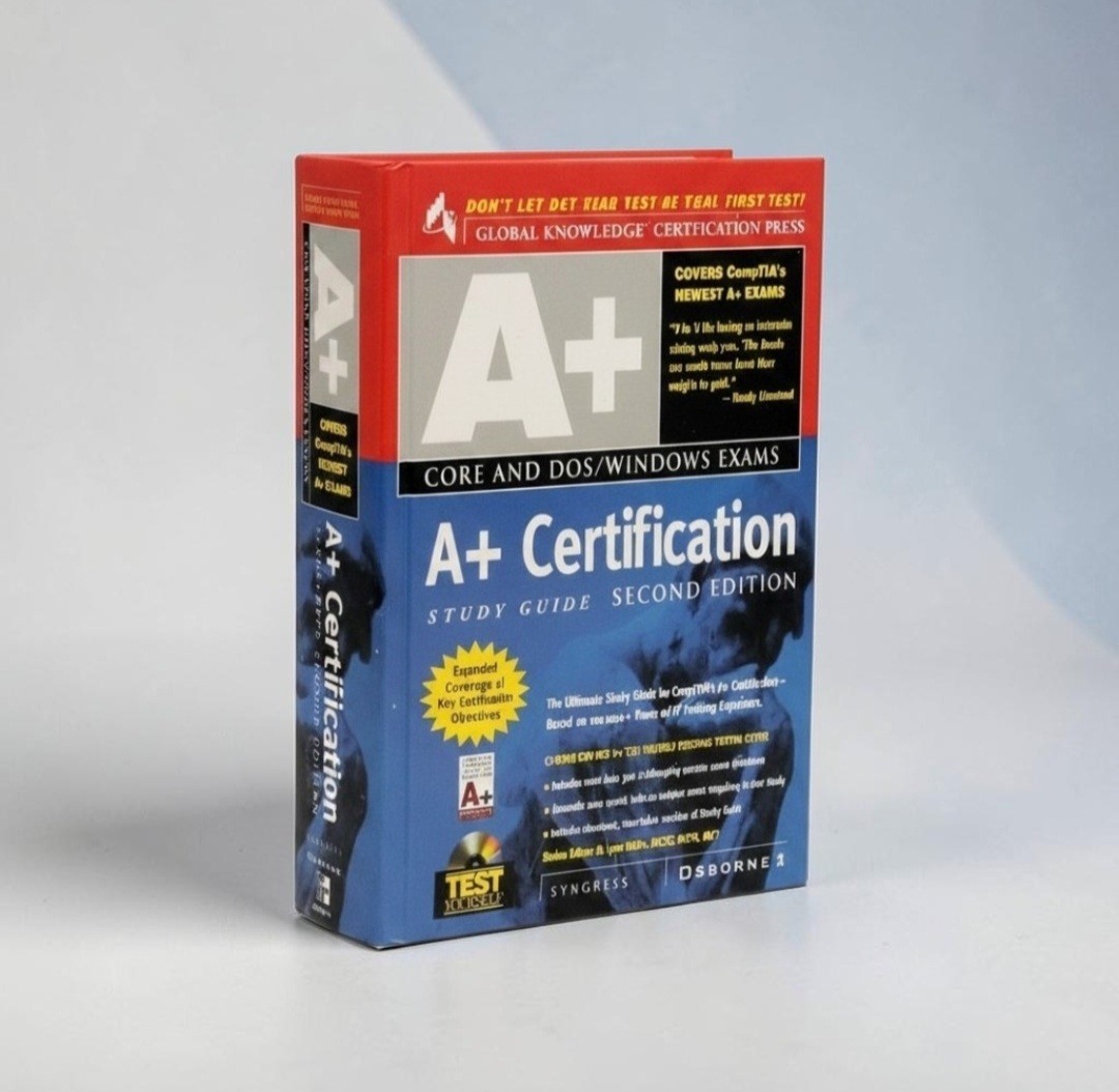 A+ certification 2nd Edition Study Guide Hardcover Book (NO CD-ROM INCLUDED)