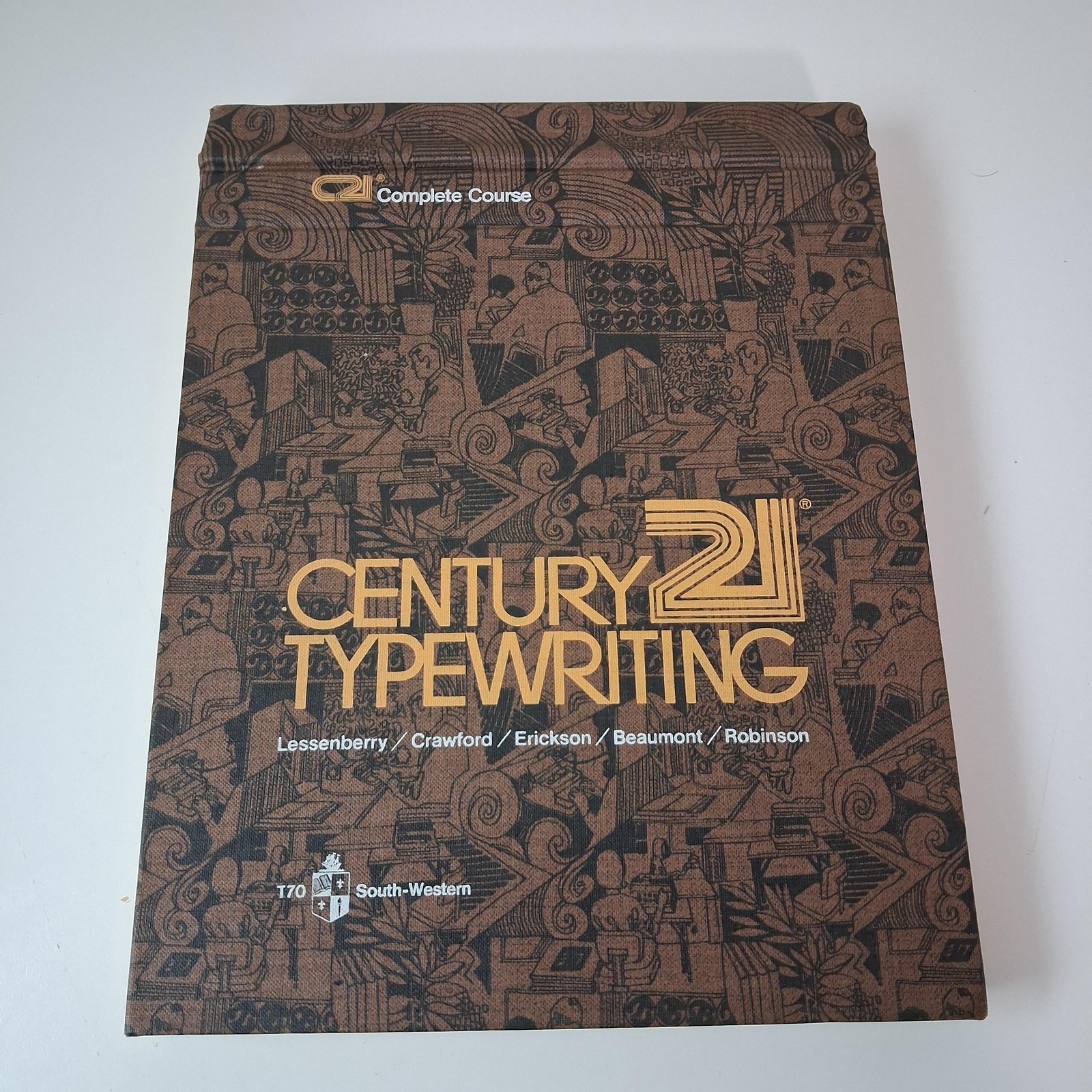 Vintage Century 21 Typewriting Complete Course Brown HC 1972 Business Textbook