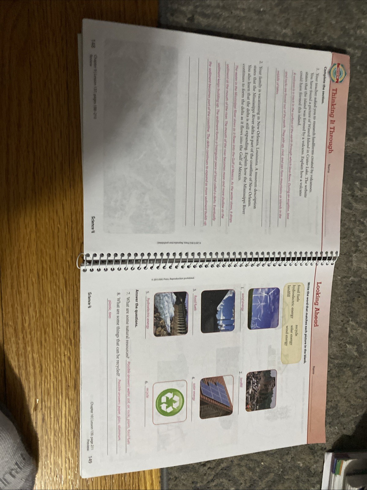 BJU Press Science 4 Activity Manual Answer Key – Spiral-bound -like New