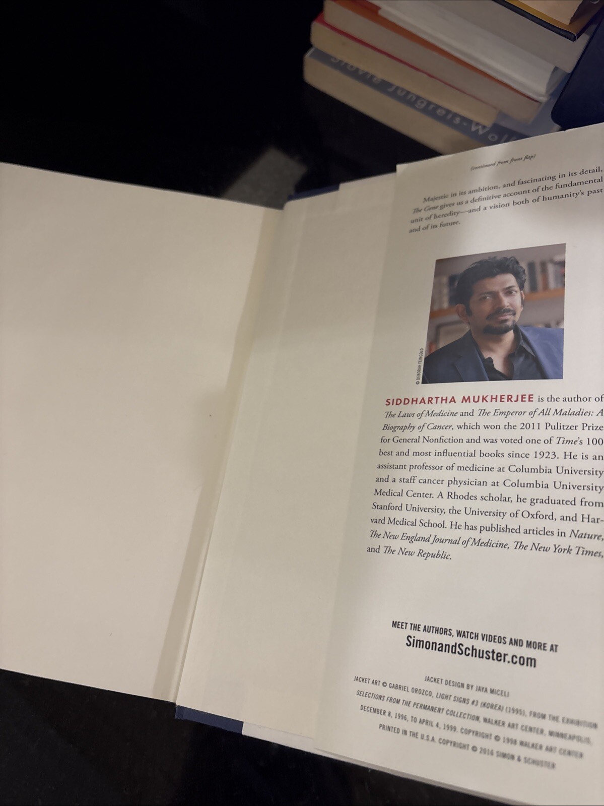 The Gene: an Intimate History Siddhartha Mukherjee