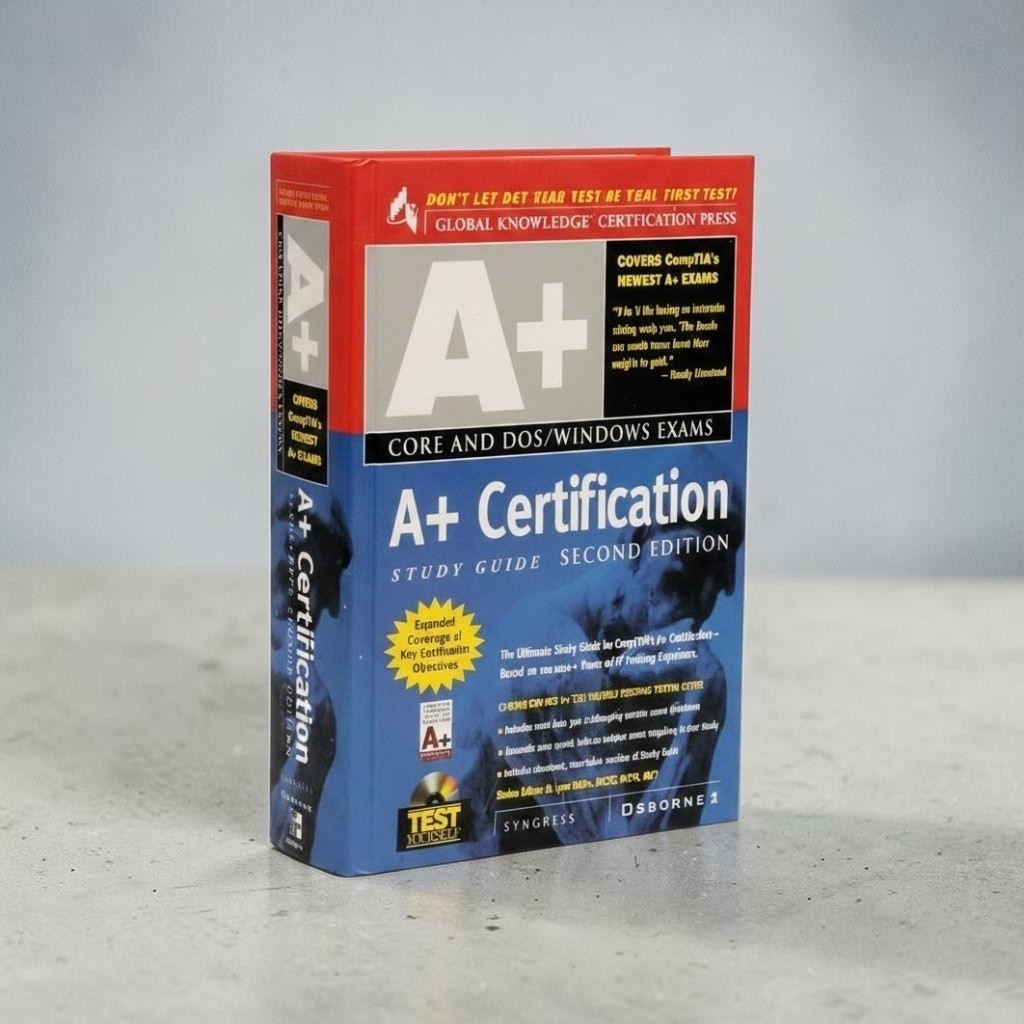 A+ certification 2nd Edition Study Guide Hardcover Book (NO CD-ROM INCLUDED)