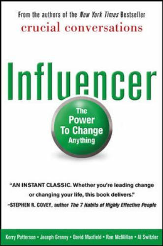 Influencer: The Power to Change Anything by Kerry Patterson – LIKE NEW