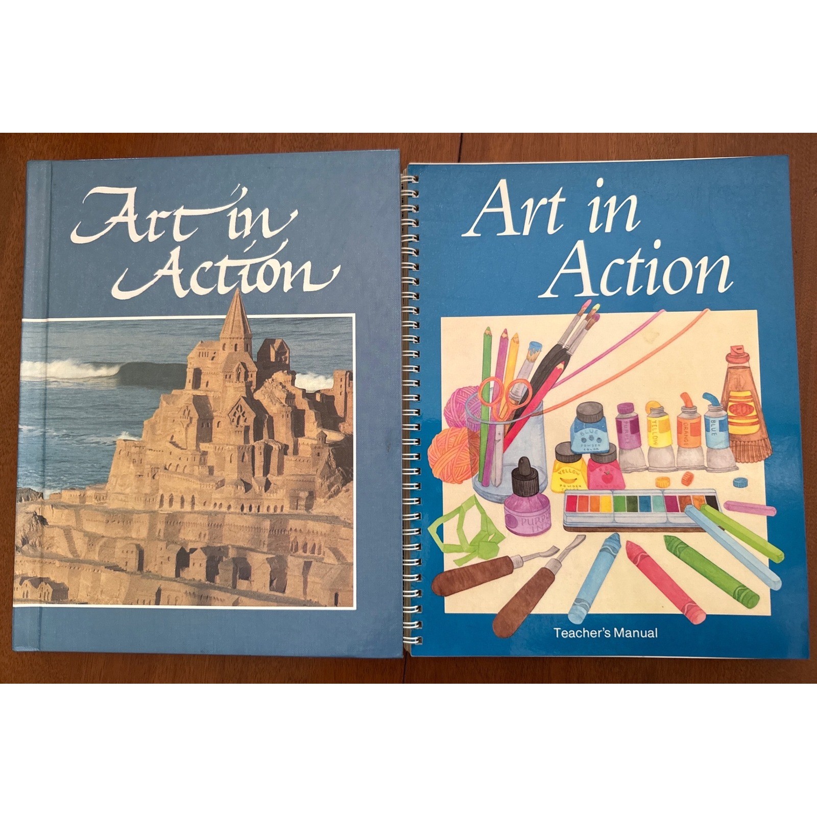 Grade 3 Art in Action Textbook & Teacher Manual Set Vintage 1987 Coronado