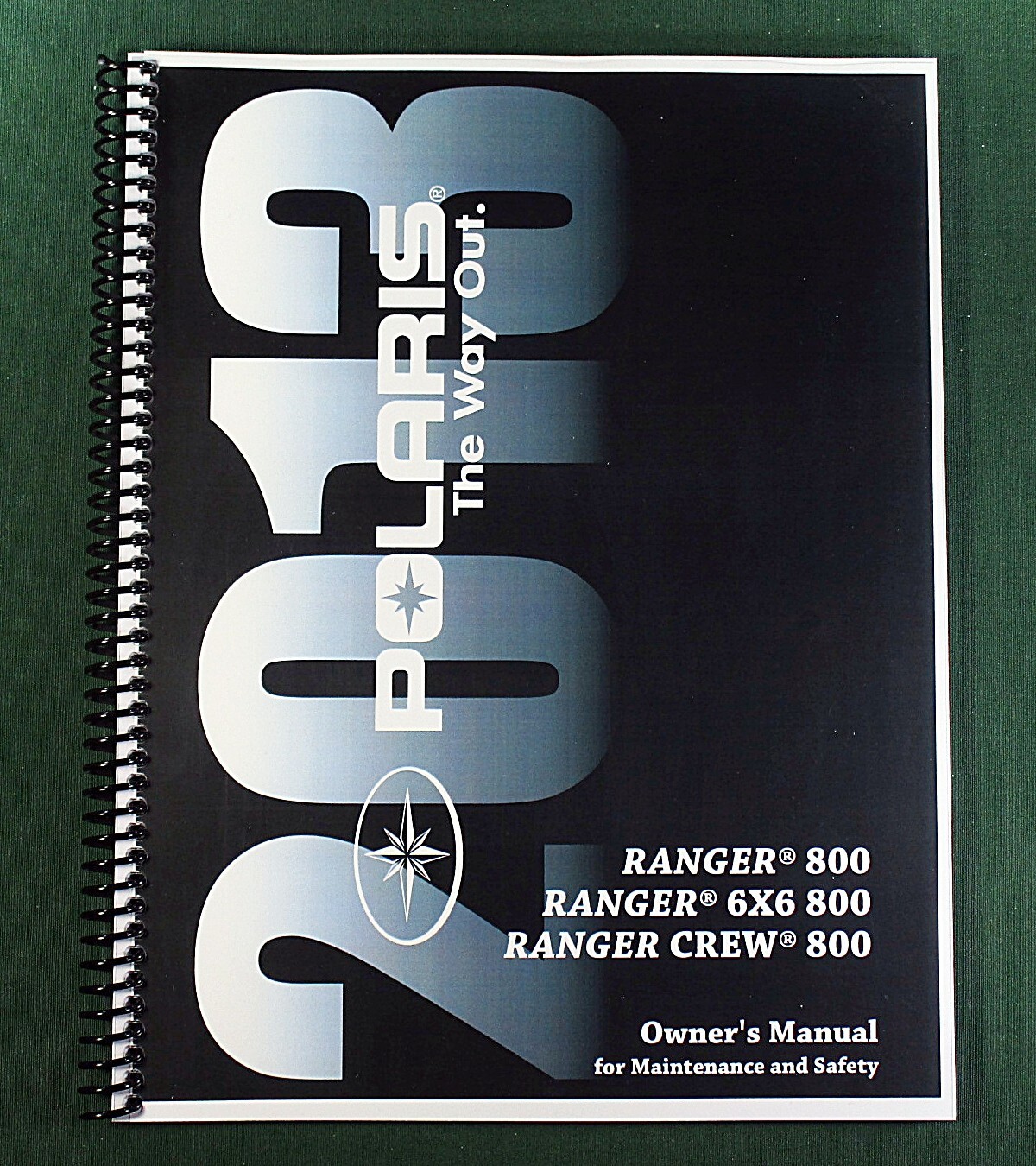 2013 Polaris Ranger Crew 800 Owner’s Manual: 100 Pages & Protective Covers!